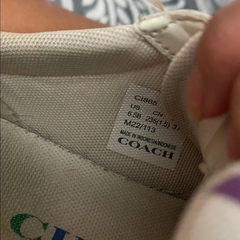 Coach Clip Low Top Sneaker In Rainbow Signature Canvas 6.5